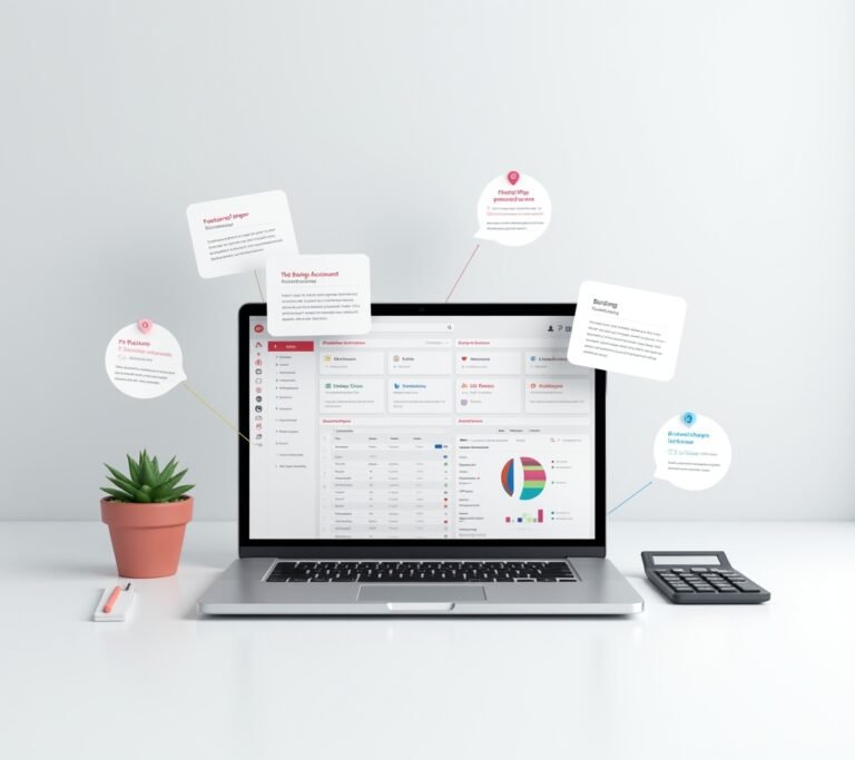 Business owner reviewing a printed pricing worksheet next to an open laptop, no text, logos, or watermarks